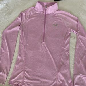 Under Armour half-zip pullover in pink, size XS